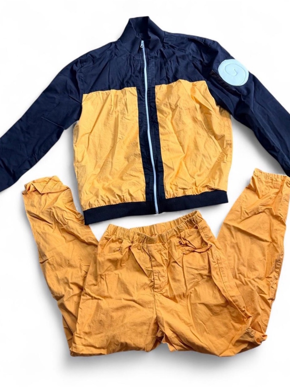 Kids Two-Tone Navy and Mustard Halloween Costume Jacket & Pants